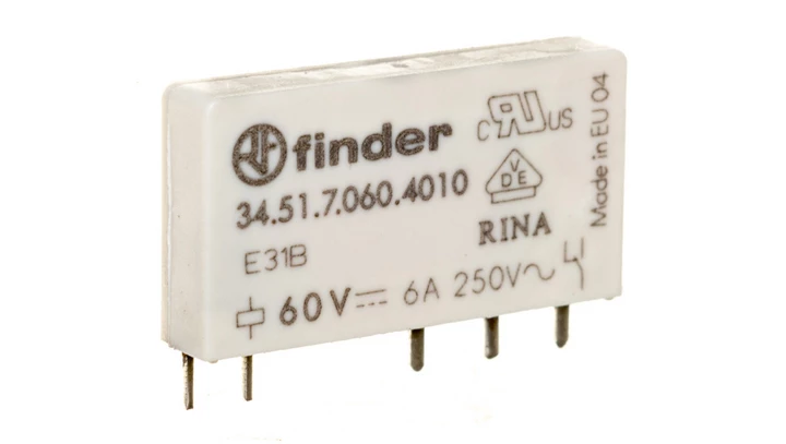 Przekaźnik 1P 6A 60V DC styk AgSnO2 34.51.7.060.4010