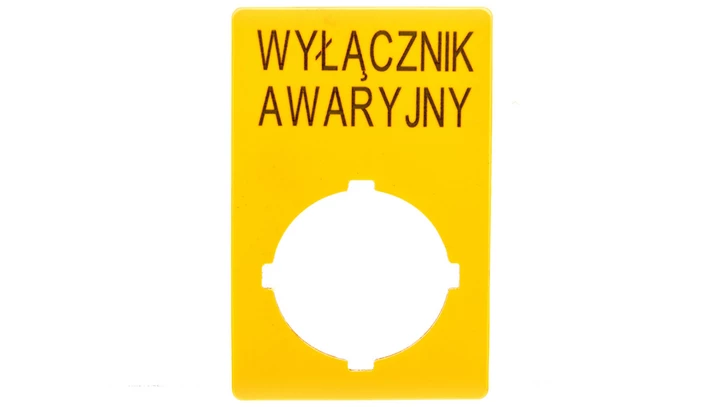 Szyld do przycisków awaryjnych PL M22-XZK-PL99 167637
