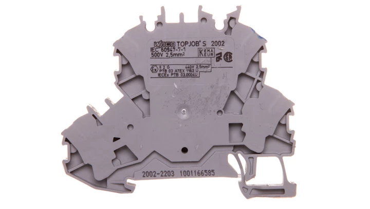 Złączka 2-piętrowa 2,5mm2 L/N szara TOPJOBS 2002-2203 /50szt./