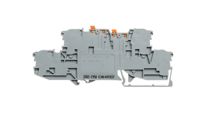 Złączka 2-piętrowa 2,5mm2 rozłączalna szara TOPJOBS 2002-2958 /50szt./
