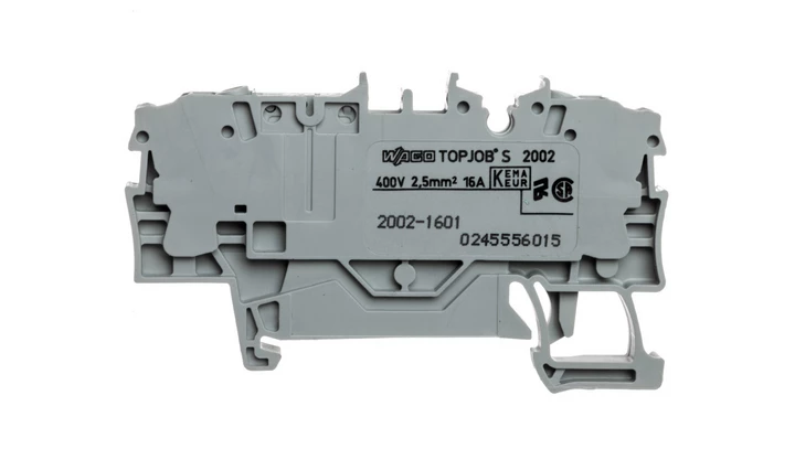 Złączka przelotowa 2-przewodowa szara TOPJOBS 2002-1601 /50szt./