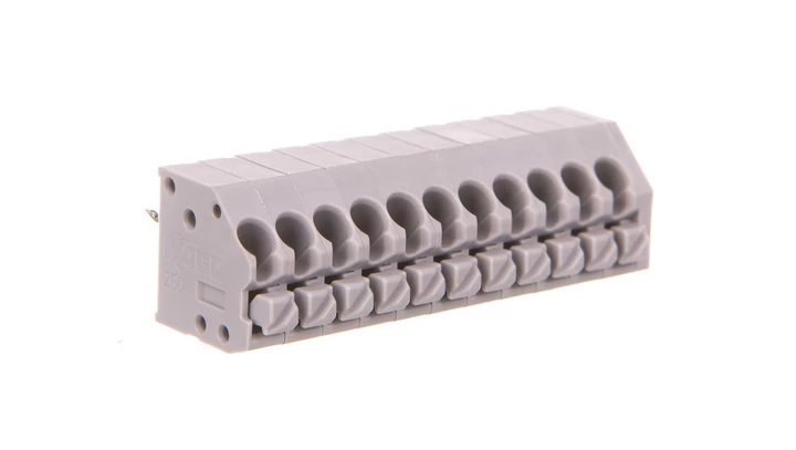 Listwa zaciskowa do płytek drukowanych 11-biegunowa szara raster 3,5mm 250-211 /30szt./