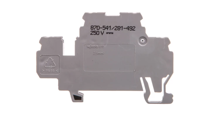 Dwupiętrowa złączka diodowa 2,5mm2 szara 870-541/281-492