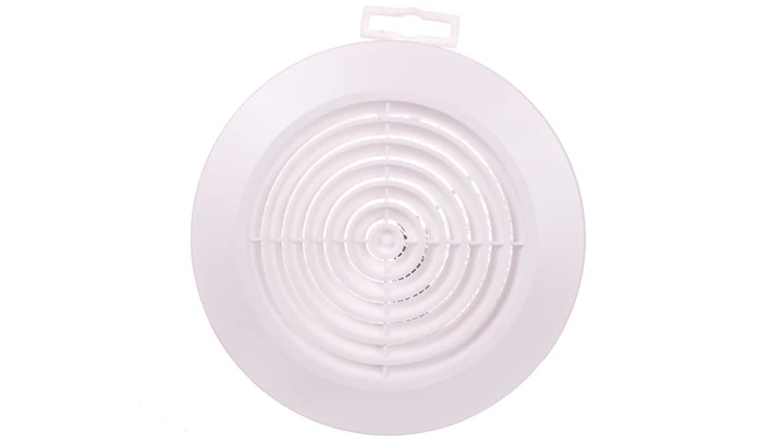 Kratka wentylacyjna sufitowa fi 100mm biała siatka T64