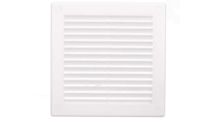 Kratka wentylacyjna 150x150mm biała siatka TRU2