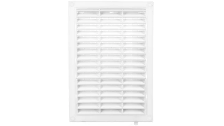 Kratka wentylacyjna 128x197mm biała żaluzja+sznurek T59