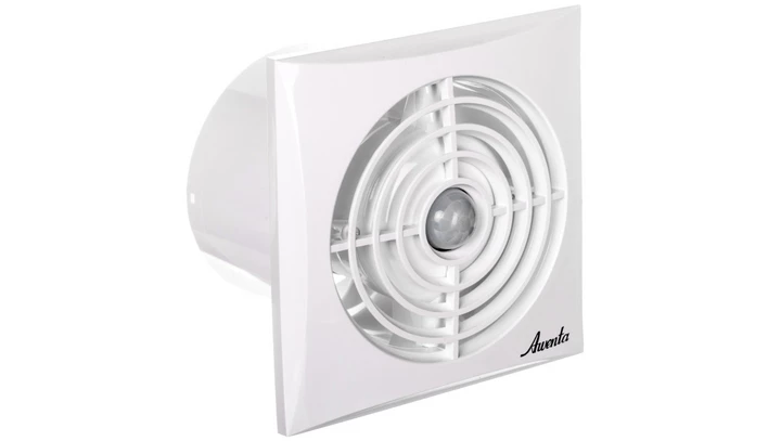 Wentylator wyciągowy fi 100 8W 102m3/h 230V IPX4 biały wył. czasowy, czujnik ruchu SILENCE WZ100R