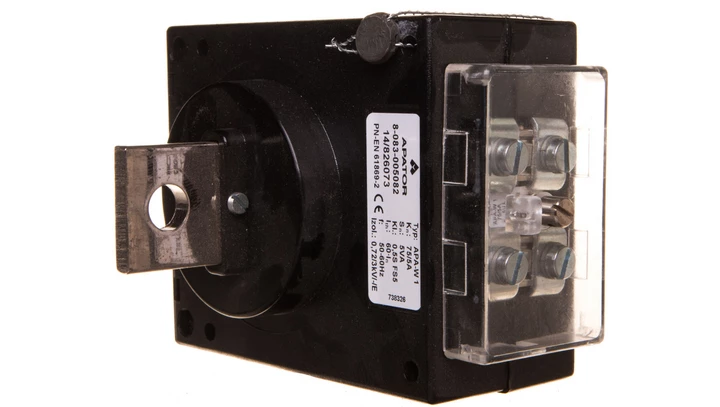 Przekładnik prądowy z uzwojeniem pierwotnym APA-W 1 75/5A kl.0,5s 5VA