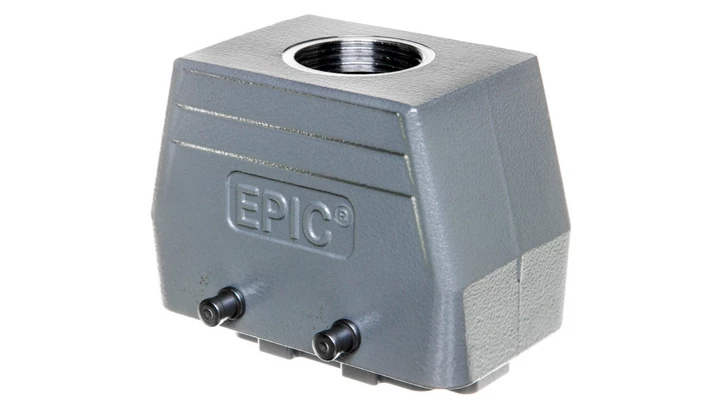 Zestaw kompletny 10P+PE stykowy męski /obudowa wtyczki + wkład/ EPIC KIT H-BE 10 SS TG M25 75009640