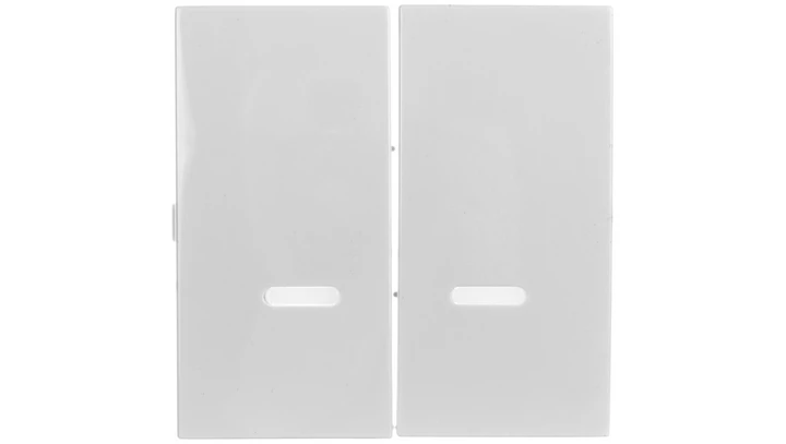 Simon 54 Klawisz podwójny do SW6/2XLM, SW7/2XM i SW6P1M z podświetleniem biały DKW9L/11