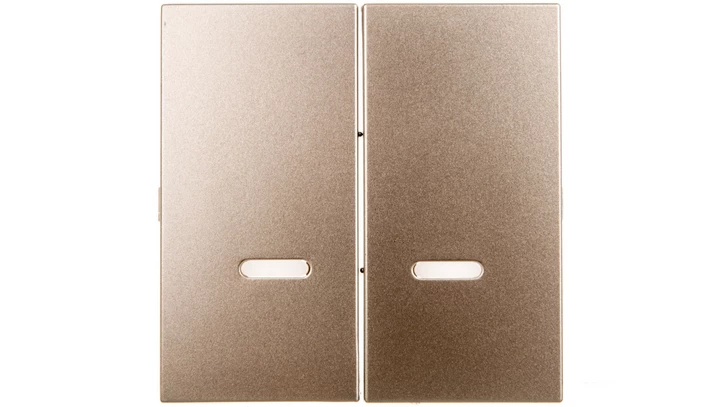 Simon 54 Klawisz podwójny do SW6/2XLM, SW7/2XM i SW6P1M z podświetleniem złoty mat DKW9L/44