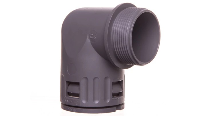 Dławnica kątowa do węża osłonowego PG29 IP68 SILVYN KLICK 90 stopni 29 szara 61801060
