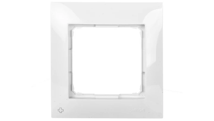 Simon 54 Premium Ramka pojedyncza antybakteryjna biała /do karton-gips/ DRK1/AB11
