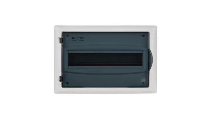 Rozdzielnica modułowa 1x12 p/t ECONOMIC BOX RP 1/12 drzwi transparentne (N+PE) IP40 2513-01