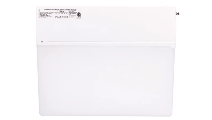 Oprawa awaryjna SK-8 ECO LED 1,2W 1h jednozadaniowa PT biała / opal SK8/1,2W/E/1/SE/PT/WL