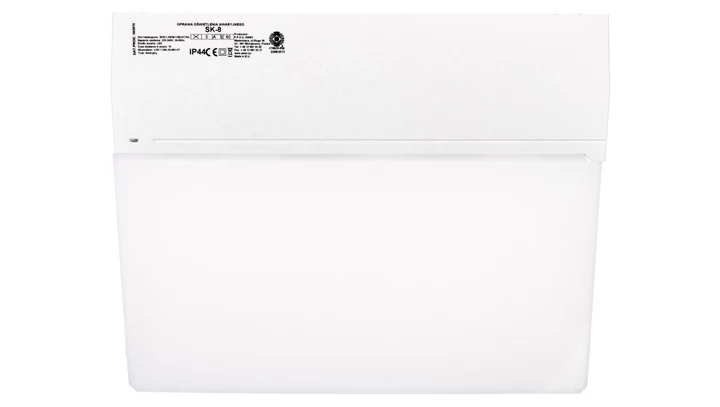 Oprawa awaryjna SK-8 LED 1,2W 1h jednozadaniowa AT biała / opal SK8/1,2W/B/1/SE/AT/WL