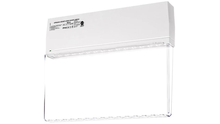 Oprawa awaryjna SK-8 LED 3,2W 100lm 3h jednozadaniowa biała / przeźroczysta SK8/3,2W/C/3/SE/X/WT
