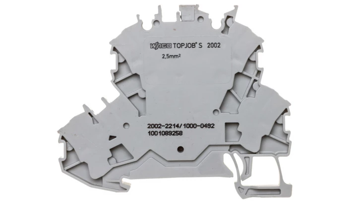 Złączka 2-piętrowa 2,5mm2 diodowa szara TOPJOBS 2002-2214/1000-492 /50szt./