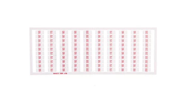 Ramka z oznacznikami 20x 160 170-200 nadruk czerwony 209-556 /5szt./