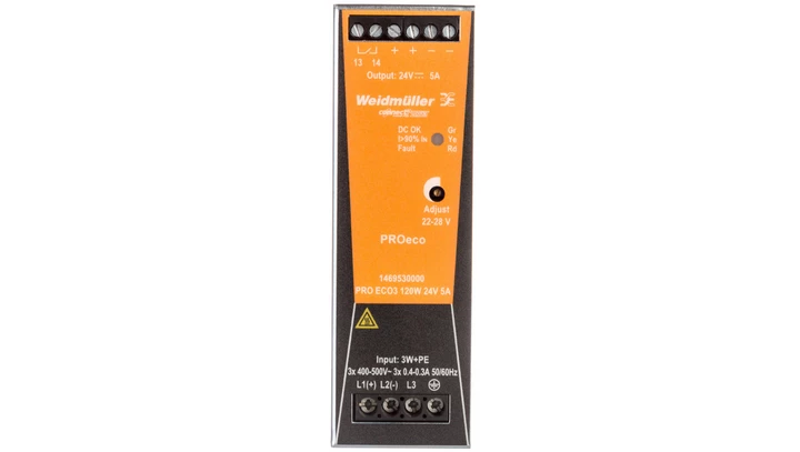 Zasilacz impulsowy trójfazowy 400-500V AC/24V DC 5A 120W PRO ECO3 120W 24V 5A 1469530000
