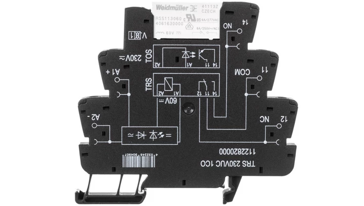 Przekaźnik przemysłowy 1P 6A 230V AC/DC TRS 230VUC 1CO 1122820000