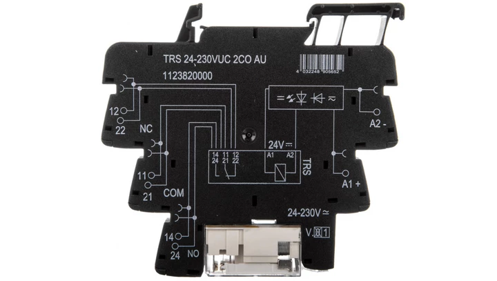 Przekaźnik przemysłowy 2P 8A 24-230V AC/DC TRS 24-230VUC 2CO AU 1123820000
