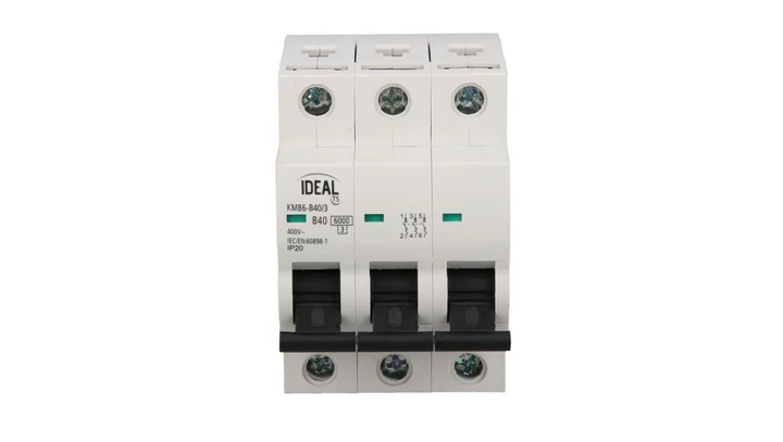 Wyłącznik nadprądowy 3P B 40A 6kA AC KMB6-B40/3 VDE 23168