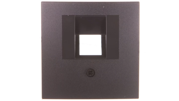 Berker/B.1/B.3/B.7 Glas Płytka czołowa pojedyncza do gniazda przyłączeniowego UAE antracyt 14071606