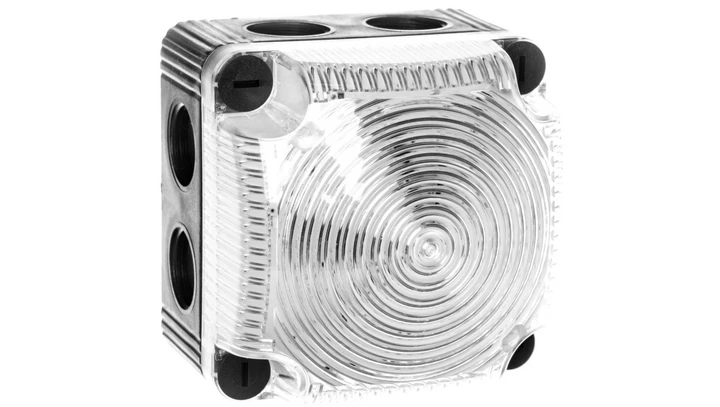 Sygnalizator ostrzegawczy przezroczysty 24V DC LED stały IP66 853.400.55