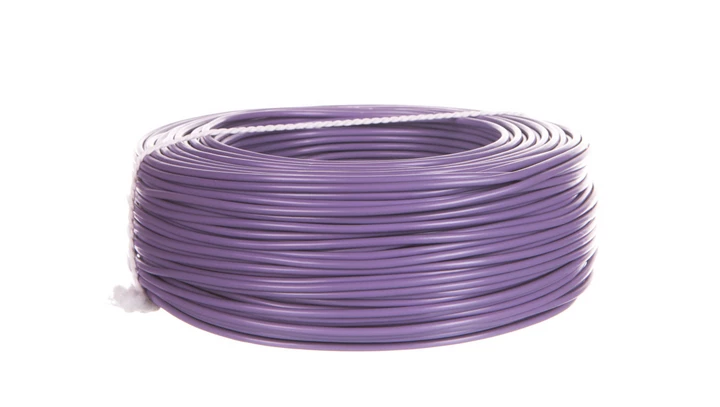 Przewód instalacyjny H07V-K (LgY) 1,5 fioletowy /100m/