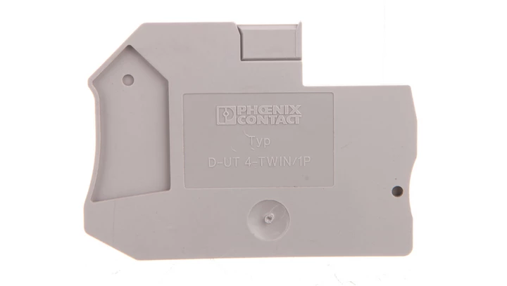 Pokrywa zamykająca szara D-UT 4-TWIN/ 1P 3045237 /50szt./