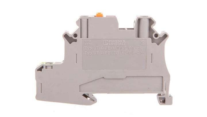 Złączka szynowa pomiarowa 3-przewodowa 4mm2 szara UT 4-PE/MT P/P 3046140 /50szt./