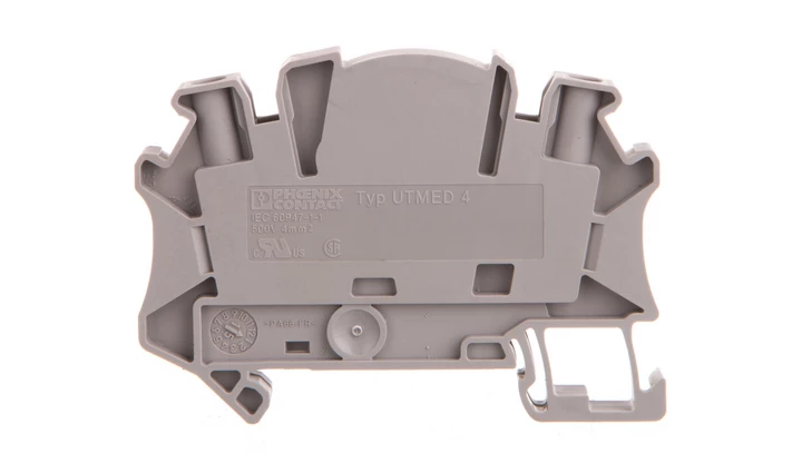 Złączka szynowa 2-przewodowa 4mm2 szara UTMED 4 3047465 /50szt./