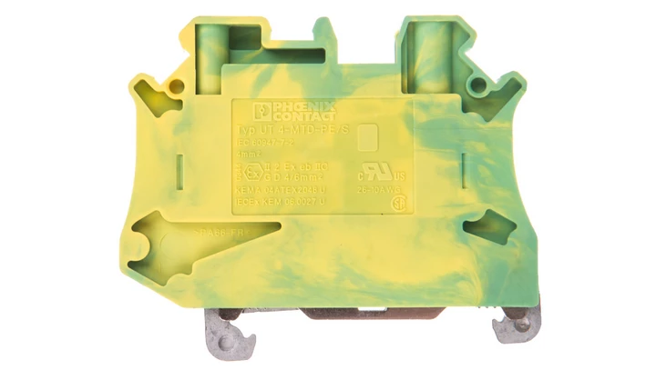 Złączka szynowa ochronna 4mm2 zielono-żółta Ex UT 4-MTD-PE/S 3046207 /50szt./