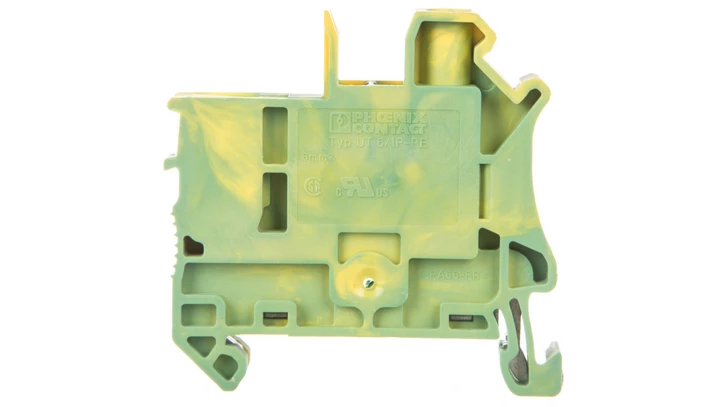 Złączka szynowa ochronna 6mm2 śrubowa/wtykowa zielono-żółta UT 6/1P-PE 3060555 /50szt./