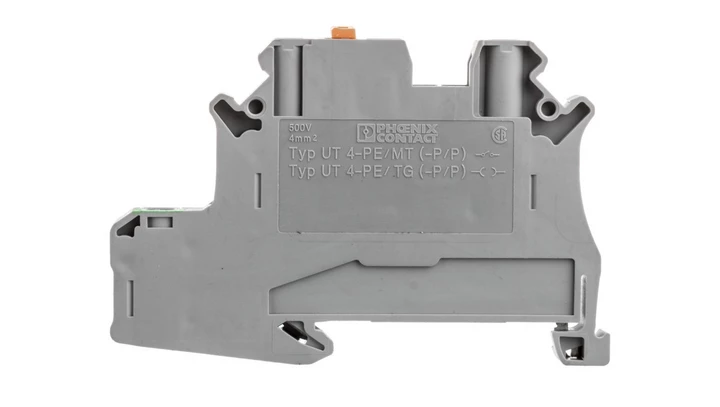 Złączka szynowa ochronna rozłączalna 4mm2 szara UT 4-PE/MT 3070011 /50szt./