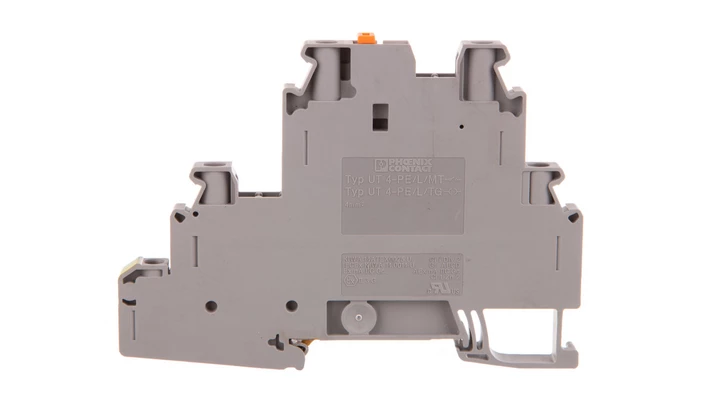 Złączka szynowa ochronna rozłączalna 3-piętrowa 4mm2 szara UT 4-PE/L/MT 3214364 /50szt./