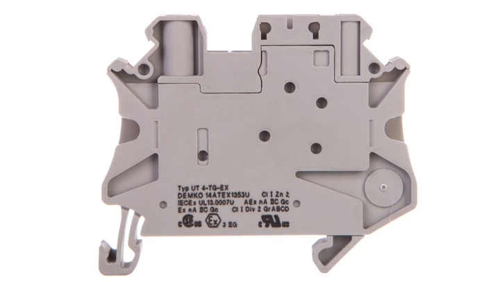 Złączka szynowa rozłączalna 2-przewodowa 4mm2 szara Ex UT 4-TG-EX 3046143 /50szt./