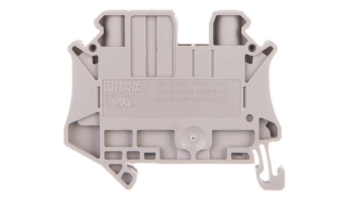 Złączka szynowa rozłączalna 2-przewodowa 6mm2 szara UT 6-TG P/P 3073869 /50szt./