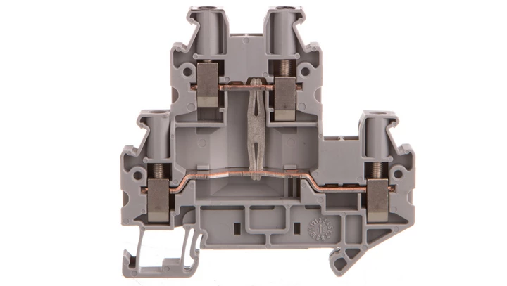 Złączka szynowa 2-piętrowa 4mm2 szara Ex UTTB 4-PV 3044733 /50szt./