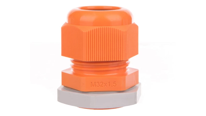 Dławnica kablowa poliamidowa M32 IP66 AKMF 32 pomarańczowa 36001036