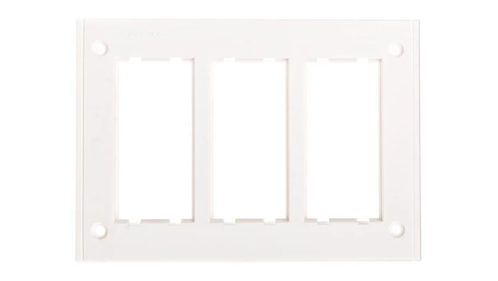 Simon Connect Ramka CIMA PRO potrójna 6xK45 pozioma do puszki SBM350 czysta biel SBM302/9