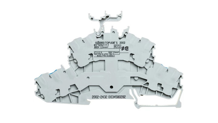 Złączka 2-piętrowa 2,5mm2 szara TOPJOBS 2002-2432 /50szt./