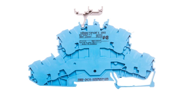 Złączka 2-piętrowa 2,5mm2 niebieska TOPJOBS 2002-2439 /50szt./