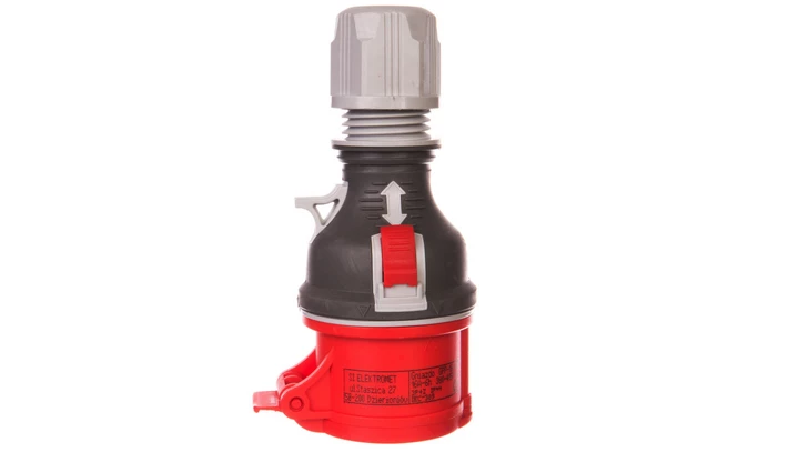 Gniazdo przenośne 16A 4P 400V czerwone TWIST GPP 16/4 IP44 921871