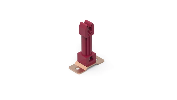 Uchwyt dystansowy przykręcany miedziany z plastikiem 63.1/P CU /96304103/