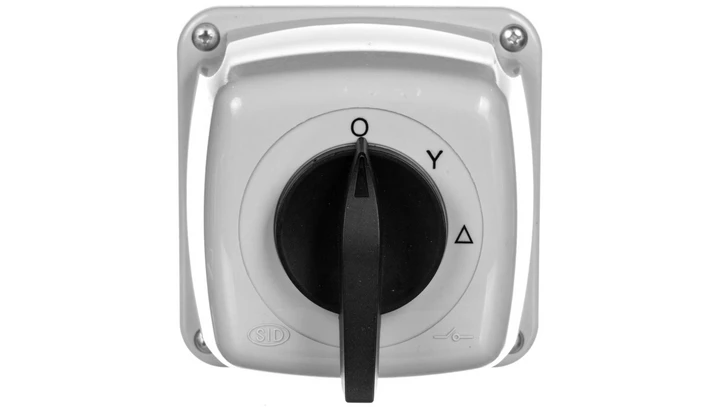 Łącznik krzywkowy Gwiazda-trójkąt 3P 16A IP44 w obudowie Łuk 16-23 921614