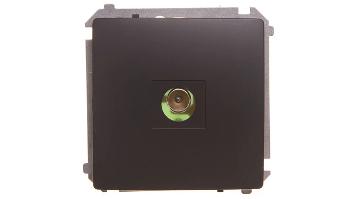 Simon Basic Gniazdo antenowe pojedyncze końcowe grafit matowy BMAK3.01/28