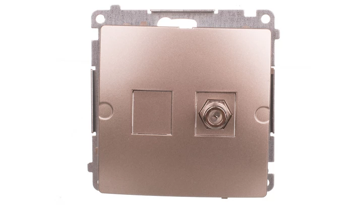 Simon Basic Gniazdo antenowe pojedyncze typu F satynowy BMAF1.01/29