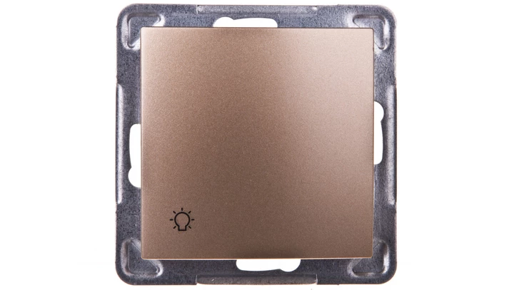 IMPRESJA Przycisk /światło/ złoty metalik ŁP-5Y/m/28